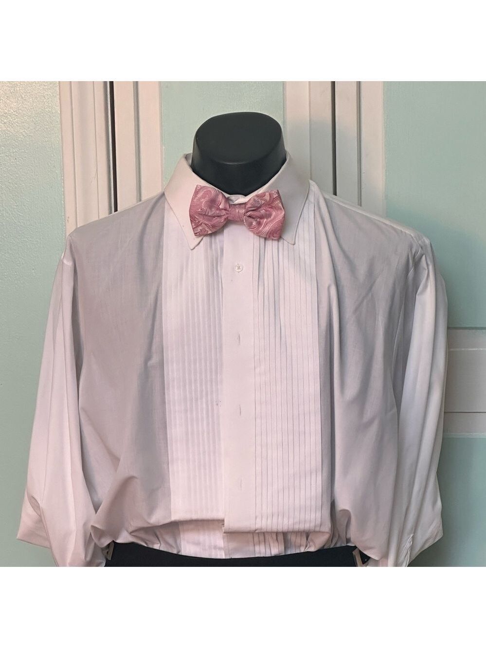 Rose Petal Pink Mauve Bowtie Bow Tie Wedding Prom Tuxedo Tapestry Paisley